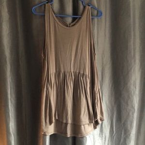 Pale brown tank top